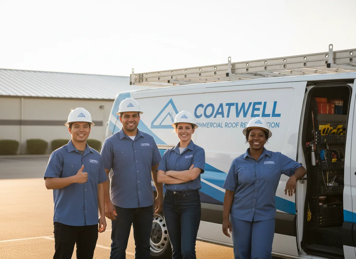 Commercial roof coating company in Westfall, OR